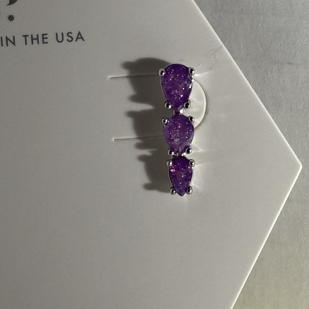 Bomb Party RBP6698 "Luminous Smile" Lab Created Lavender Ice Crystal - Picture 2 of 3